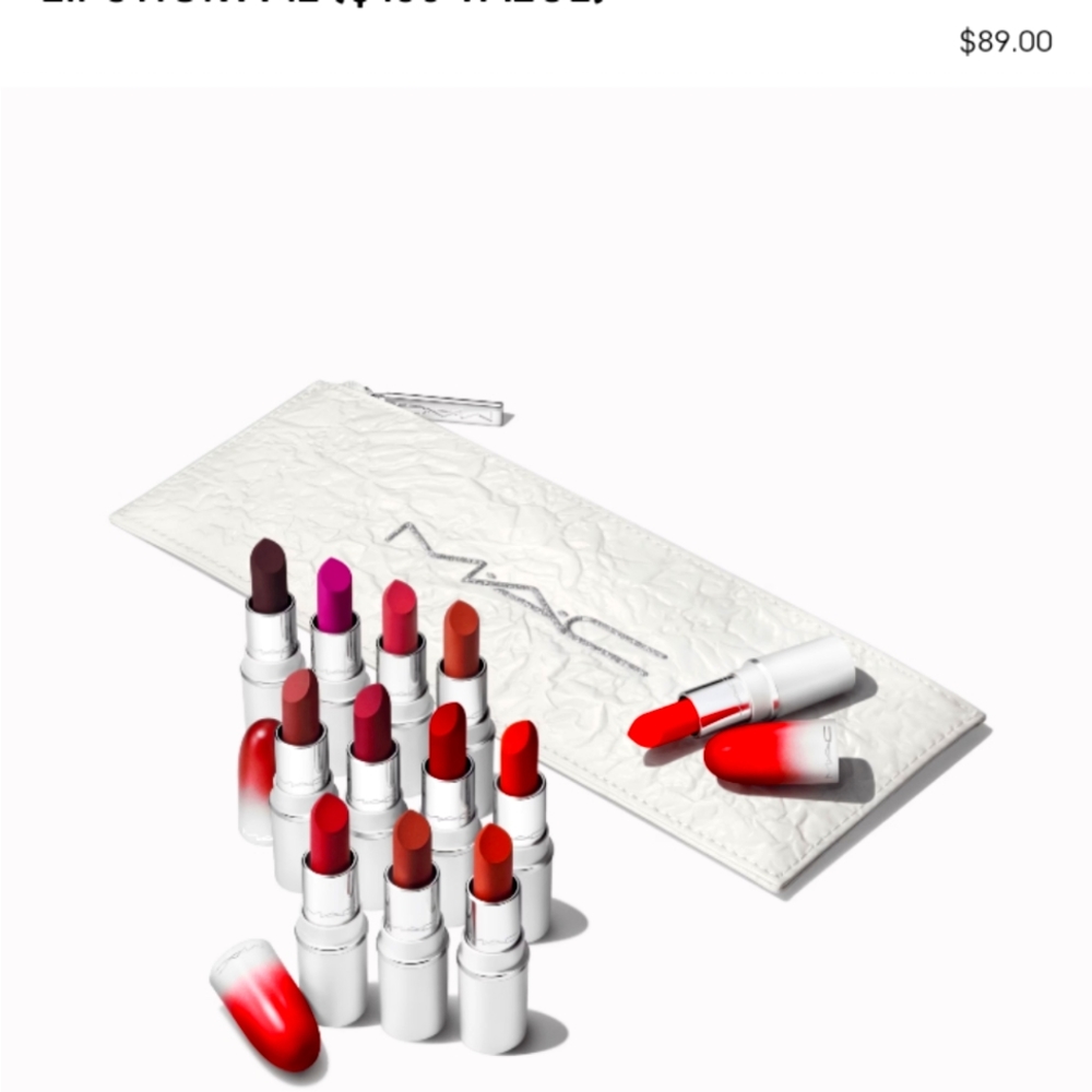 M.A.C Lips by the dozen holiday mini set